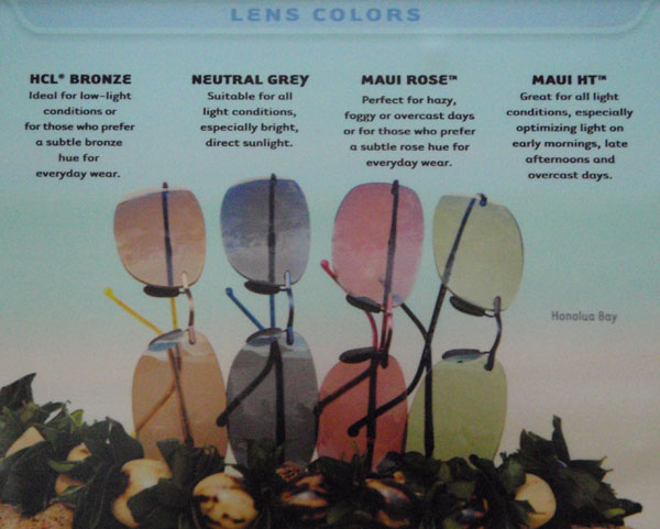 Maui Jims Lens Colors